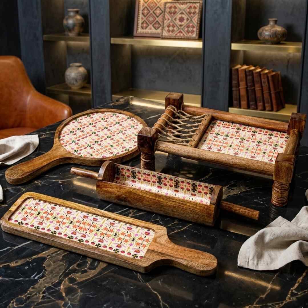 RusticRoyaleWoodenPlatterSe