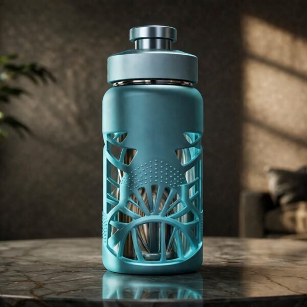 GLASAFE Borosilicate Glass Bottle with Silicone Sleeve